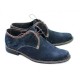 Oferta marimea 44 - Pantofi barbati, din piele naturala (Intoarsa) casual-eleganti,  bleumarin -  LP80