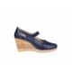 Oferta marimea 35, 36 -  Pantofi dama cu platforma din piele naturala, foarte comozi - LP9154BLM