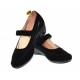 Oferta 38-Pantofi dama decupati din piele naturala intoarsa, foarte comozi - Model Mara Negru LP9154NVEL