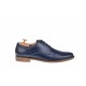 Oferta marimea 41, 42, 43 - Pantofi barbati casual din piele naturala box, bleumarin - LPABLM