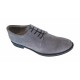 Pantofi barbati casual din piele naturala intoarsa gri - Marimea 39