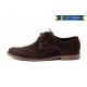 Oferta marimea 40 - Pantofi barbati, casual - eleganti din piele naturala intoarsa, maro - LPAMVEL