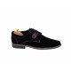 Oferta marimea 41 - Pantofi casual-eleganti, din piele naturala intoarsa, de culoare neagra - LPANM