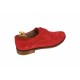 Oferta marimea 40 - Pantofi barbati casual din piele naturala intoarsa, Rosu - LPARVELTM