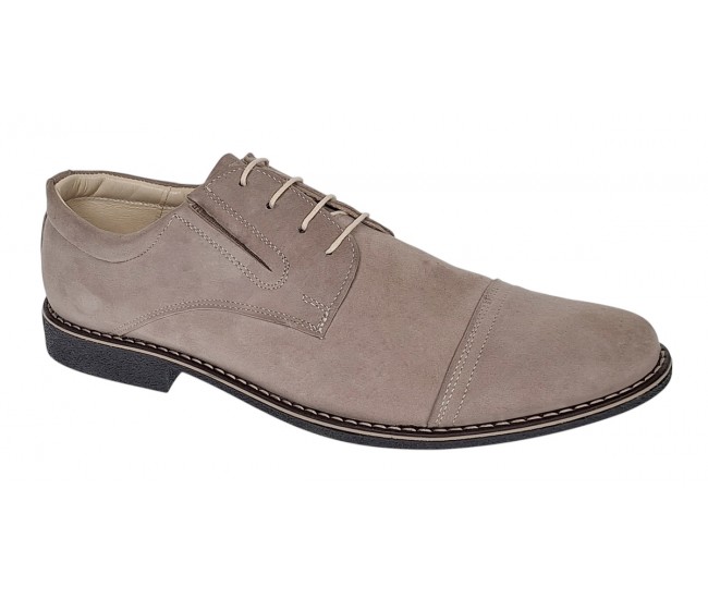 Pantofi barbati din piele naturala intoarsa - Model Bej Marimea 37,  42 LPAVELBEJ1
