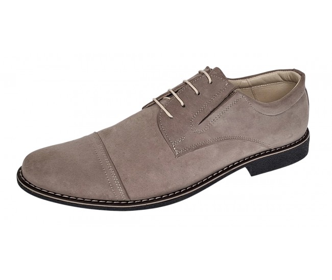 Pantofi barbati din piele naturala intoarsa - Model Bej Marimea 37,  42 LPAVELBEJ1