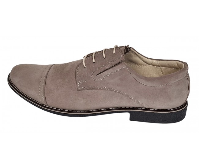 Pantofi barbati din piele naturala intoarsa - Model Bej Marimea 37,  42 LPAVELBEJ1