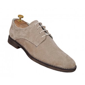 Marimea 39, Pantofi barbati casual din piele naturala intoarsa, culoare bej - LPAVELBEJ3