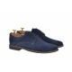 Oferta marimea 39, 42, 43, 44 -  Pantofi barbati,  casual-eleganti, din piele naturala intoarsa, bleumarin - LPAVELBLM2