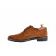 Oferta marimea 43 Pantofi barbati casual din piele naturala intoarsa maro - LPAVELM