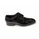 Pantofi barbati eleganti, din piele naturala, Negru LAC, CIUCALETI SHOES - LPB101LACG