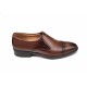 OFERTA MARIMEA  41,   42 , 43  -  Pantofi barbati eleganti, din piele naturala, Maro, cu elastic, CIUCALETI SHOES - LPB101TGEM