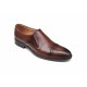 OFERTA MARIMEA  41,   42 , 43  -  Pantofi barbati eleganti, din piele naturala, Maro, cu elastic, CIUCALETI SHOES - LPB101TGEM