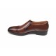 OFERTA MARIMEA  41,   42   -  Pantofi barbati eleganti, din piele naturala, Maro, cu elastic, CIUCALETI SHOES - LPB101TGEM