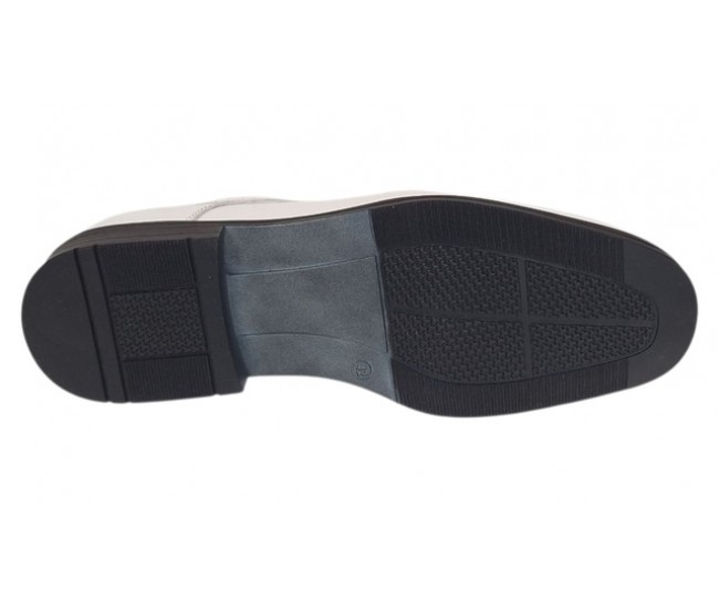 Oferta Marimea 42 Pantofi barbati albi eleganti din piele naturala cu siret LPB2265M