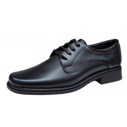 Reducere Pantofi barbati eleganti din piele naturala, Model Politie Pompieri Negru LPB2265N