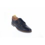 Oferta marimea 42pantofi barbati casual din piele naturala, culoare bleumarin cu maro - LPBDANYBLM