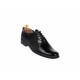 Oferta marimea 40 - Pantofi barbati eleganti din piele naturala cu aspect sifonat, negru lac, LPMOD1SLAC