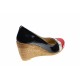 OFERTA marimea 37 - Pantofi dama piele naturala cu platforme de 7 cm LPTEARAN1