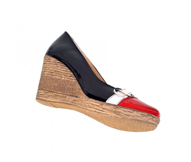 Oferta marimea 36, 37 - Pantofi dama piele naturala cu platforme de 7 cm -  LPTEARAN3