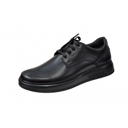 Pantofi casual barbati din piele naturala - Cairo Negru Marimea 40 LRSY2N