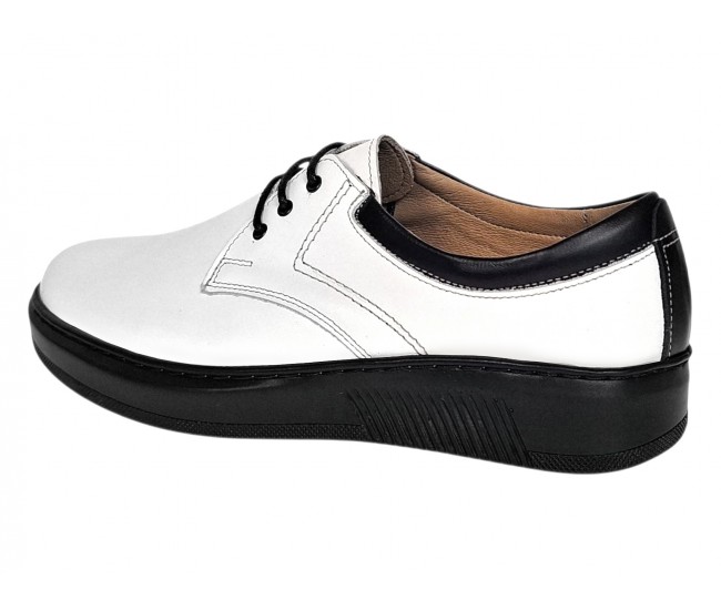 Marimea 39 Pantofi barbati albi casual din piele naturala - LRSY5AN
