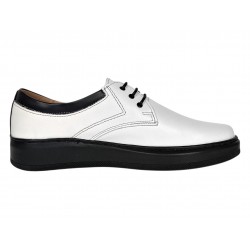 Marimea 39 Pantofi barbati albi casual din piele naturala - LRSY5AN