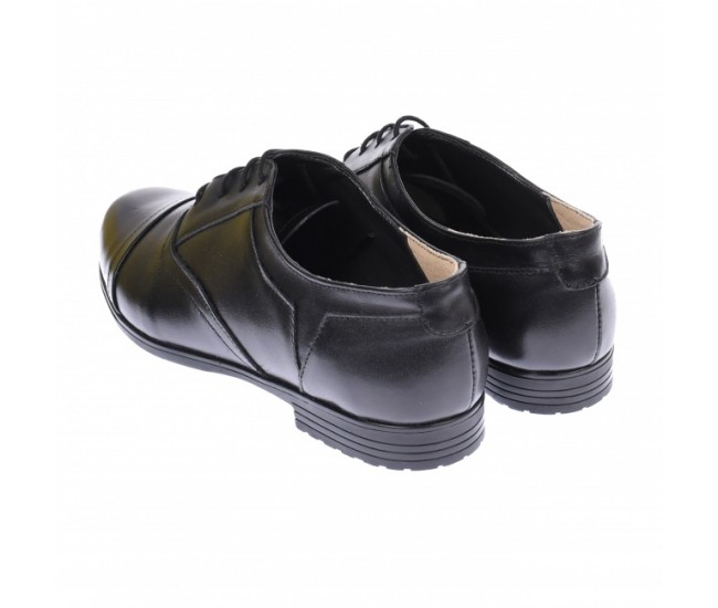 Oferta marimea 39, 40 - Pantofi dama, din piele naturala, model casual, negri - LRUT2NBOX