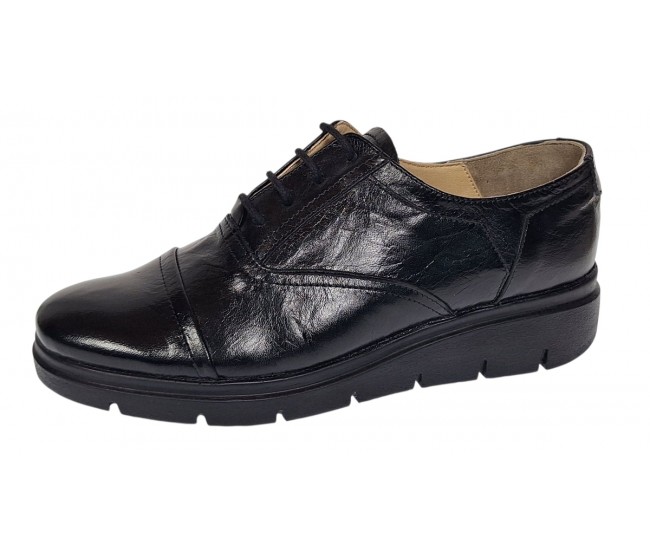 Oferta marimea 36 Pantofi dama din piele naturala cu aspect sifonat Orto - LRUT2NDF