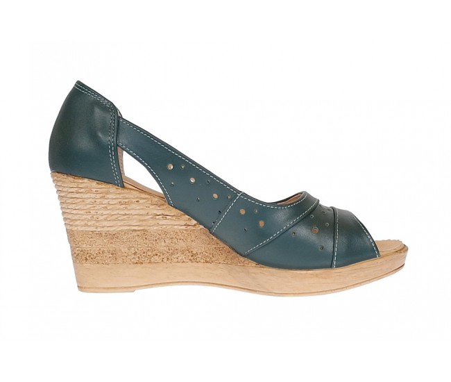 Oferta 37 -Pantofi dama de vara decupati din piele naturala - LS1047VBOX