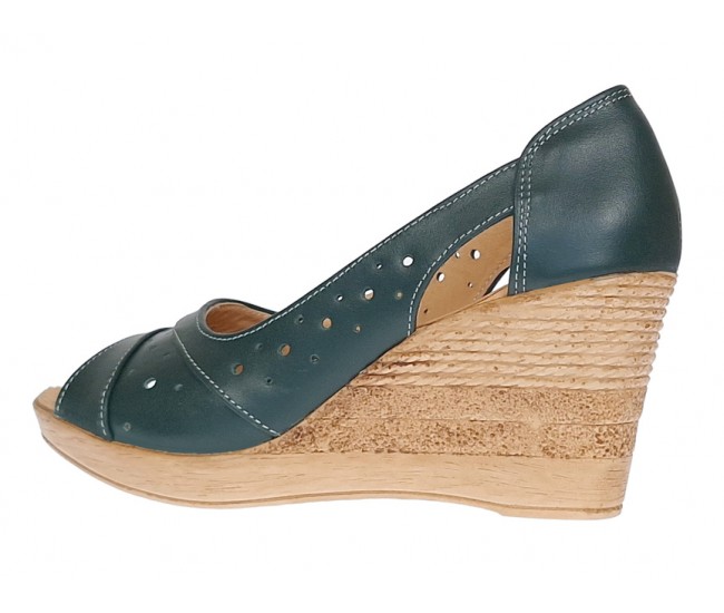 Oferta 37 -Pantofi dama de vara decupati din piele naturala - LS1047VBOX