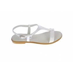 OFERTA MARIMEA 36,  37 - Sandale dama din piele naturala, culoare alb, LS16ABOX