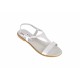 OFERTA MARIMEA 36,  37 - Sandale dama din piele naturala, culoare alb, LS16ABOX