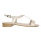 Sandale dama casual din piele naturala Bej Lac LS16LB1 Marimea 39