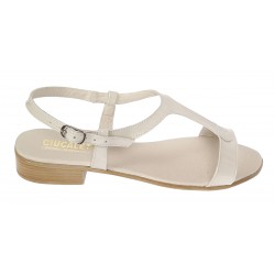 Sandale dama casual din piele naturala Bej Lac LS16LB1 Marimea 39