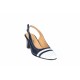 Oferta marimea 37, 39 -  Pantofi dama decupati, eleganti, din piele naturala, cu toc - LS301ABL