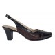 Marimea 36 Pantofi dama decupati din piele naturala - Model cu toc 7cm - LS301MN