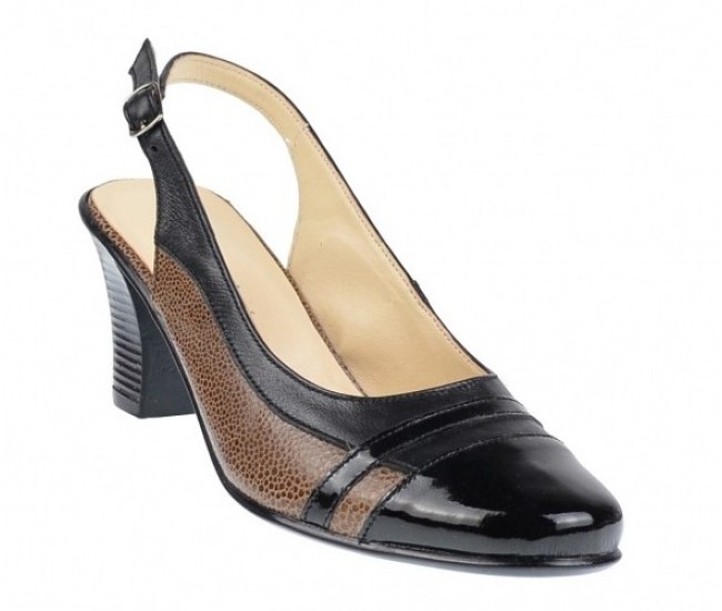 Pantofi dama eleganti Marimea 36 - Model decupat din piele naturala, cu toc 5cm - LS301N