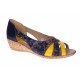 Oferta marimea 40 - Pantofi dama de primavara - vara, decupati cu platforme de 4.5cm, lucrati din piele naturala LS306BLG