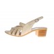 OFERTA MARIMEA  40  - Sandale dama din piele naturala box, Bej, LS32BEJ