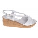 Sandale dama din piele naturala cu platforme de 6 cm LS36A2 Marimea 38