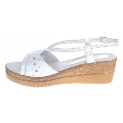 Sandale dama din piele naturala cu platforme de 6 cm LS36A2 Marimea 38