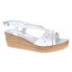 Sandale dama din piele naturala cu platforme de 6 cm LS36A2 Marimea 38