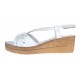Sandale dama din piele naturala cu platforme de 6 cm LS36A2 Marimea 38