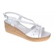 Sandale dama din piele naturala cu platforme de 6 cm LS36A2 Marimea 38