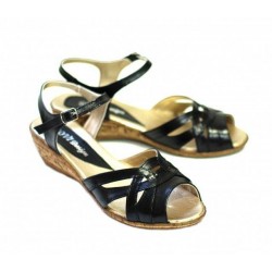 Oferta marimea 36 - Sandale dama negre, din piele naturala  LS3N Oferta marimea 36 - Sandale dama negre, din piele naturala  LS3N