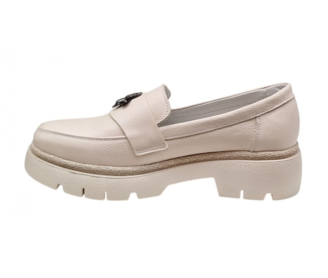 Pantofi dama casual din piele naturala - Model Sweet Cream Bee