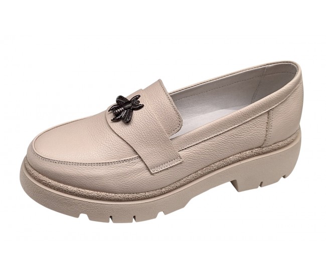 Pantofi dama casual din piele naturala - Model Sweet Cream Bee