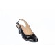 Oferta marimea 36  - Pantofi dama eleganti, decupati din piele naturala, toc de 5 cm - LS511NL