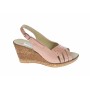 OFERTA! Sandale dama de vara cu platforme de 7 cm, din piele naturala, Nud LS66NUDBOX